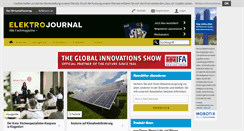 Desktop Screenshot of elektrojournal.at
